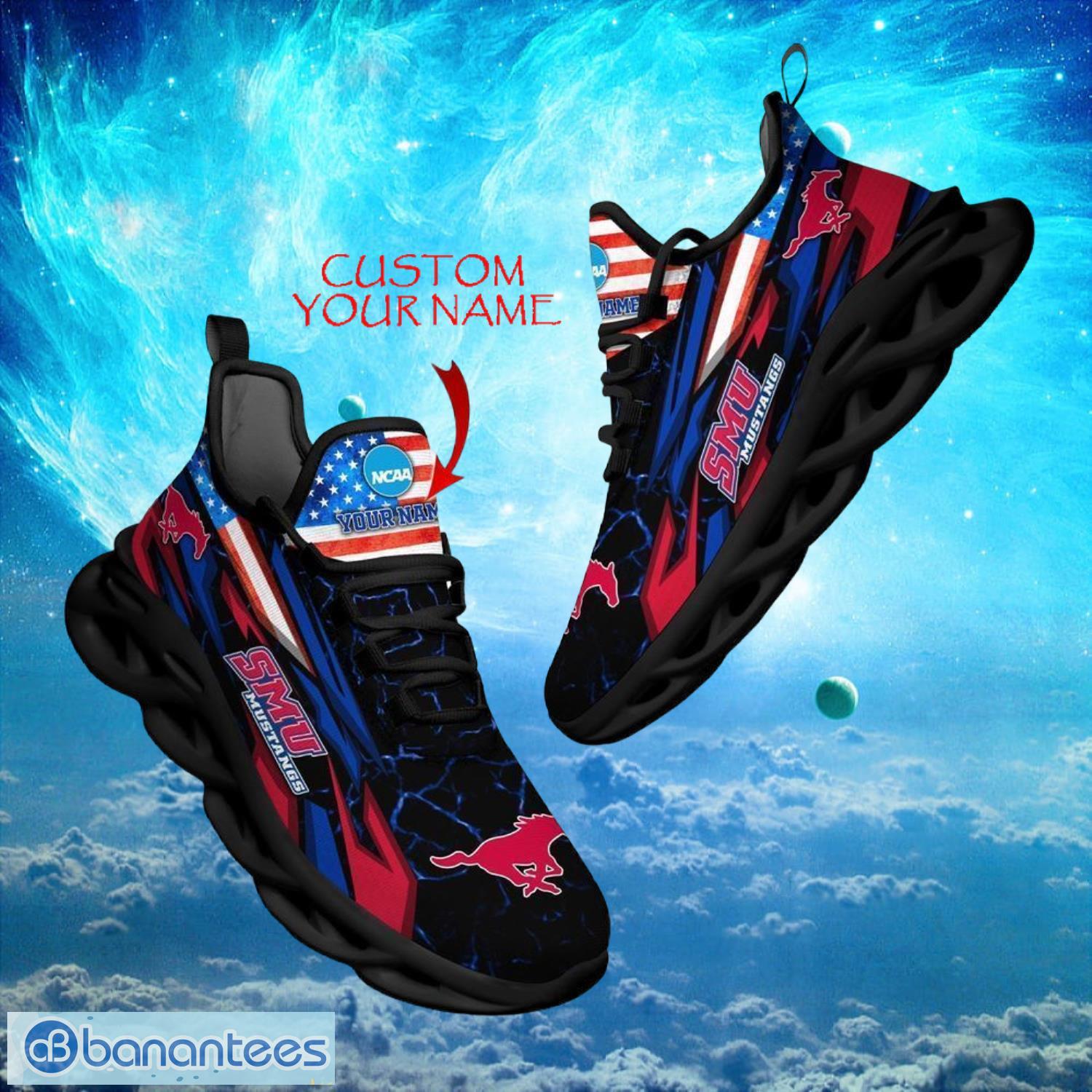 ncaa smu mustangs design for fans loves custom your name max soul shoes image NCAA SMU Mustangs Design For Fans Loves Custom Your Name Max Soul Shoes Product Photo 1