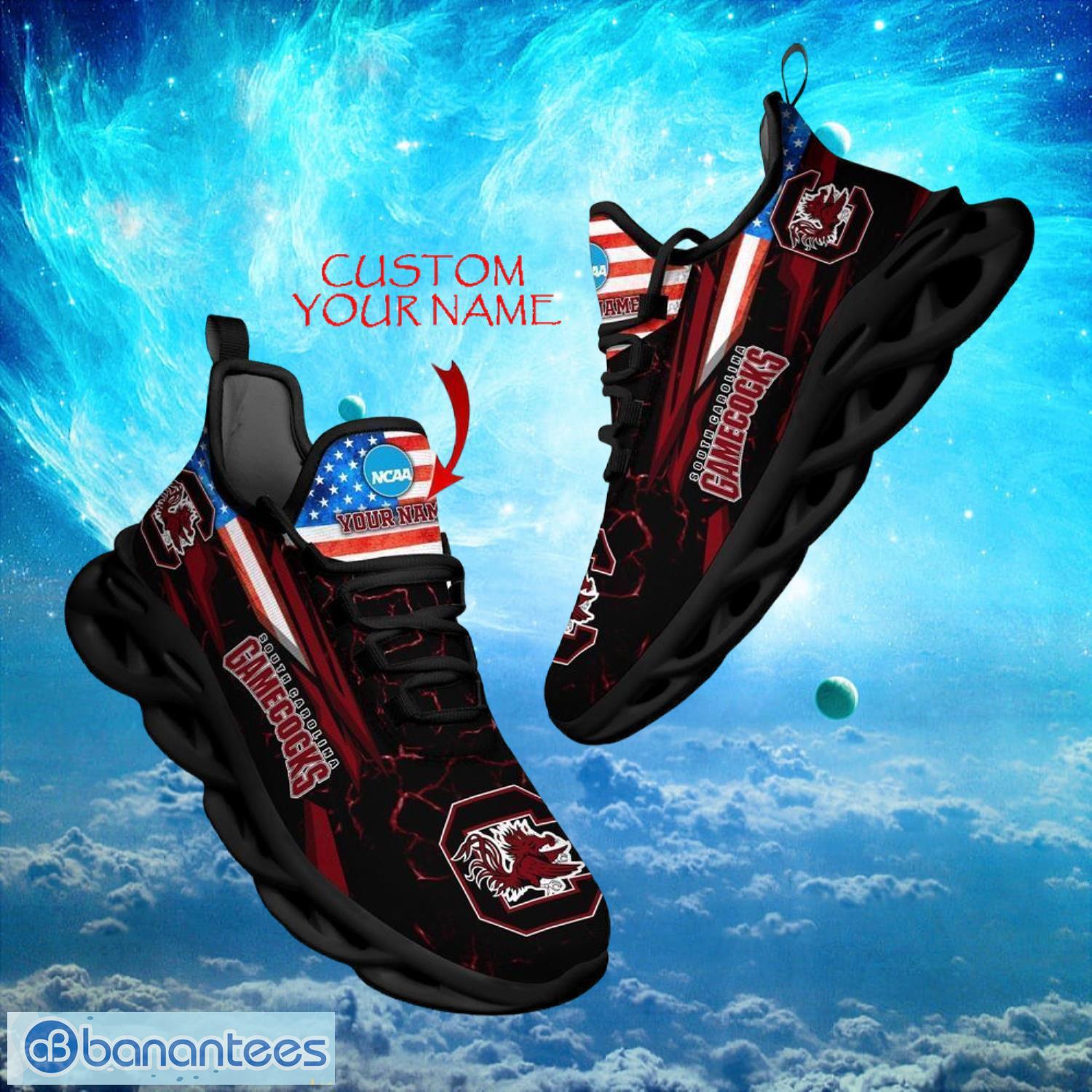 ncaa south carolina gamecocks design for fans loves custom your name max soul shoes image NCAA South Carolina Gamecocks Design For Fans Loves Custom Your Name Max Soul Shoes Product Photo 1