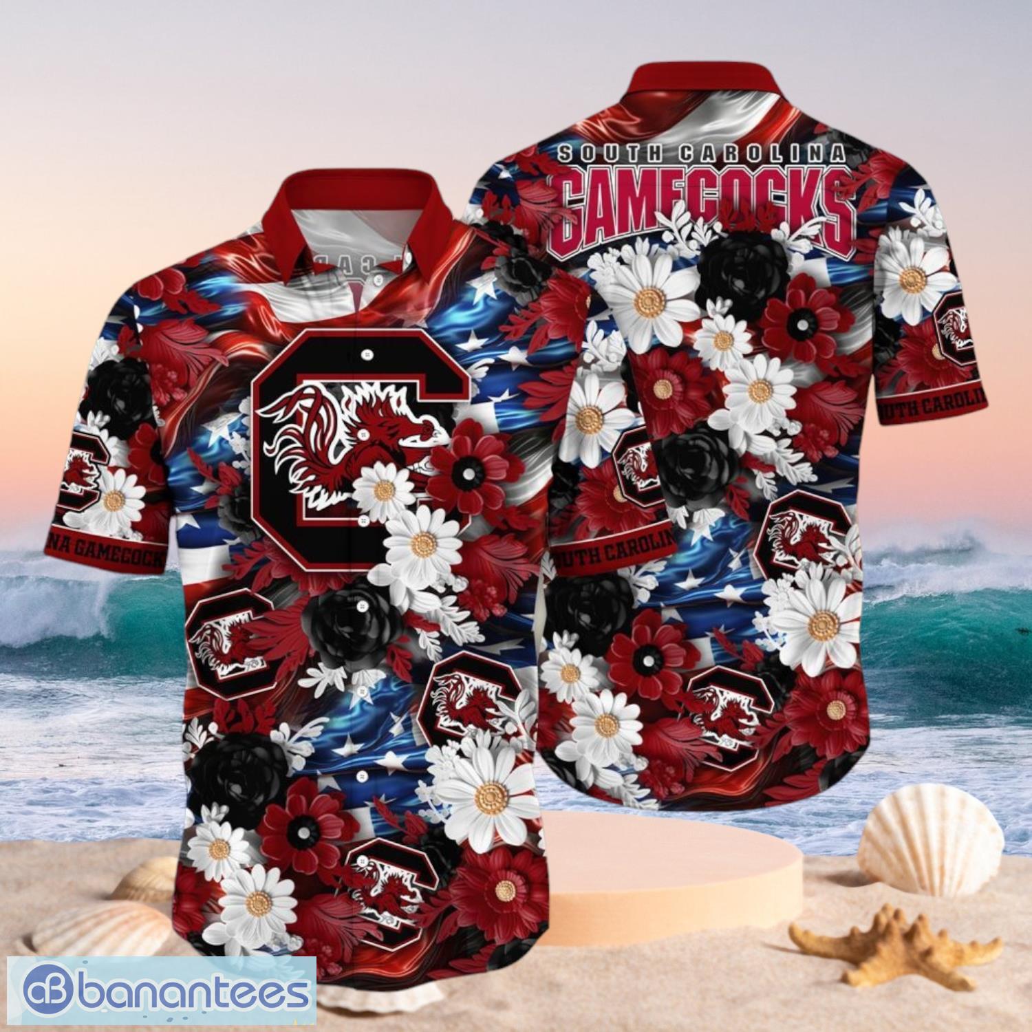 ncaa south carolina gamecocks design logo gift for fan independence day hawaii shirt full over print image NCAA South Carolina Gamecocks Design Logo Gift For Fan Independence Day Hawaii Shirt Full Over Print Product Photo 1