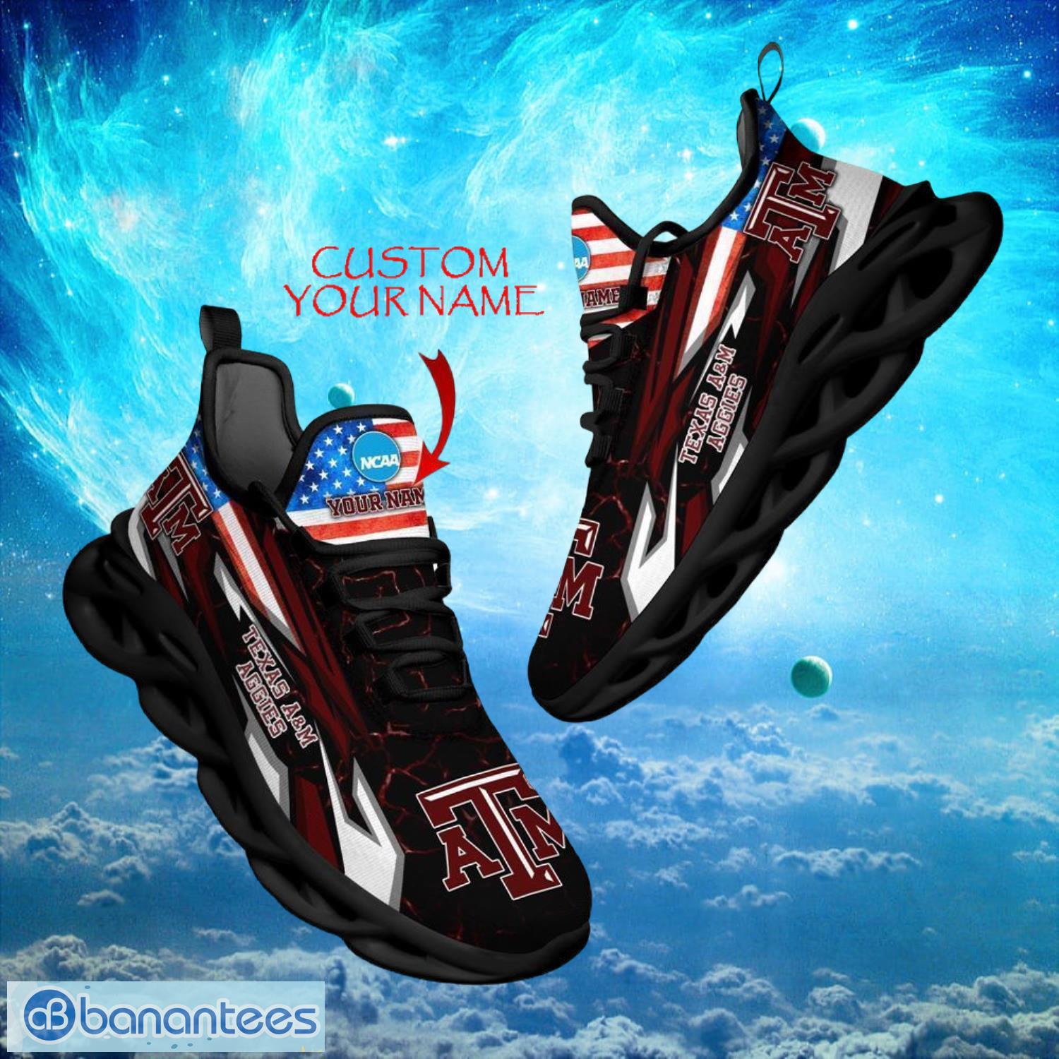 ncaa texas aampampm aggies design for fans loves custom your name max soul shoes image NCAA Texas A&M Aggies Design For Fans Loves Custom Your Name Max Soul Shoes Product Photo 1