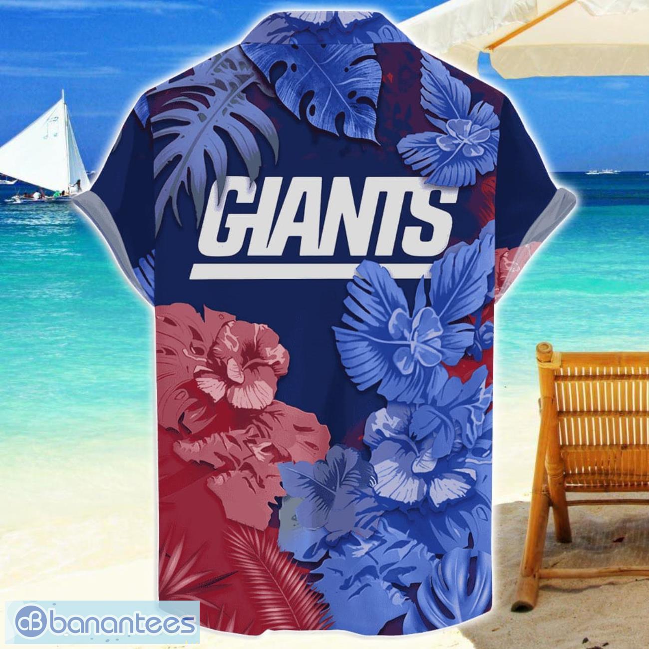 new york giants skull flower hawaiian shirt nfl halloween gift for sports fans 1 image New York Giants Skull Flower Hawaiian Shirt NFL Halloween Gift For Sports Fans Product Photo 2