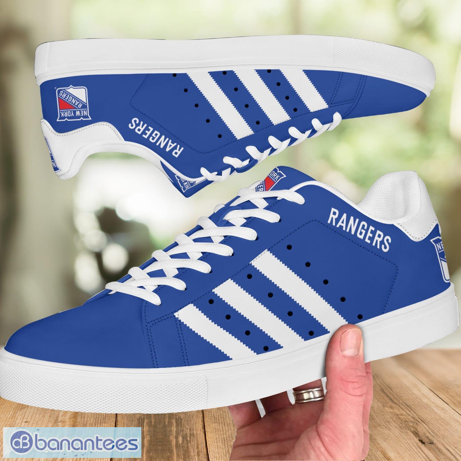 new york rangers low top skate shoes stan smith shoes 1 image New York Rangers Low Top Skate Shoes Stan Smith Shoes Product Photo 2