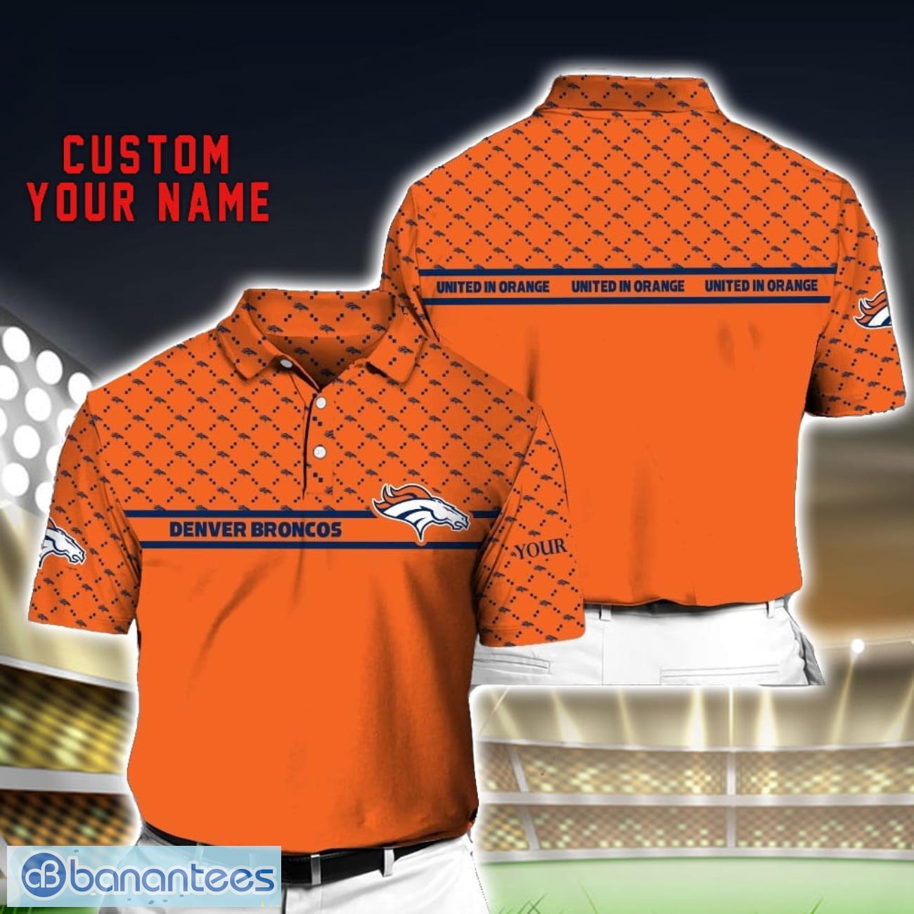 nfl denver broncos polo shirt custom name football fans gift image NFL Denver Broncos Polo Shirt Custom Name Football Fans Gift Product Photo 1