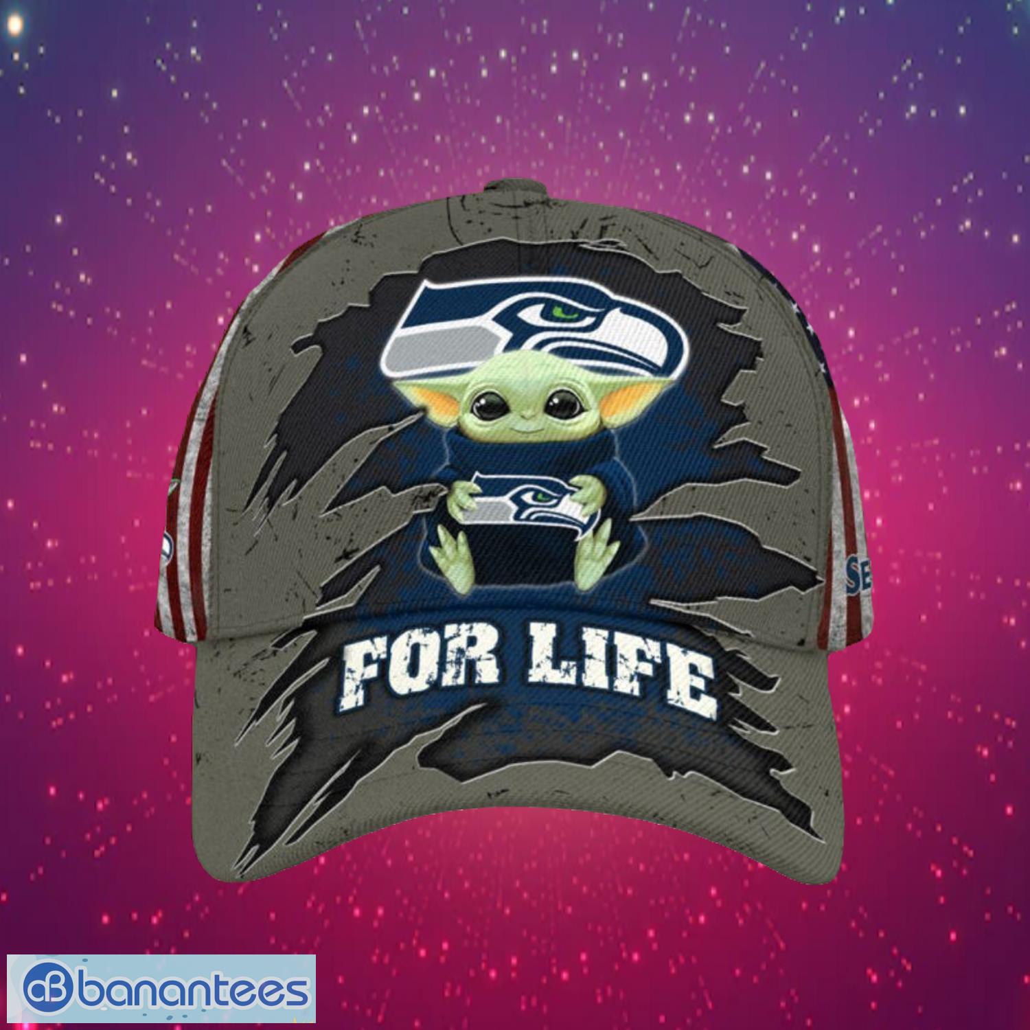 nfl seattle seahawks logo design baby yoda for life gifts for fans full over print cap image NFL Seattle Seahawks Logo Design Baby Yoda For Life Gifts For Fans Full Over Print Cap Product Photo 1