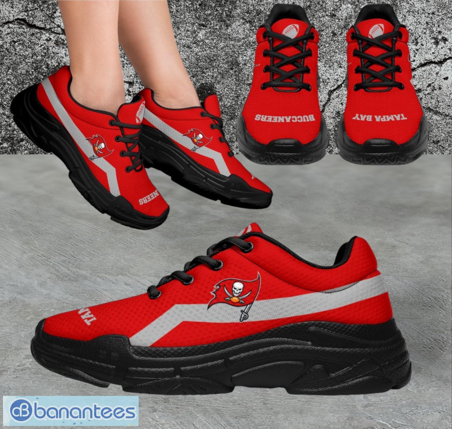 nfl tampa bay buccaneers custom simple logo for fans sneakers shoes image NFL Tampa Bay Buccaneers Custom Simple Logo For Fans Sneakers Shoes Product Photo 1