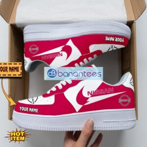 Nissan Air Force Shoes Custom Name Gift For Fans AF1 Sneakers Product Photo 1