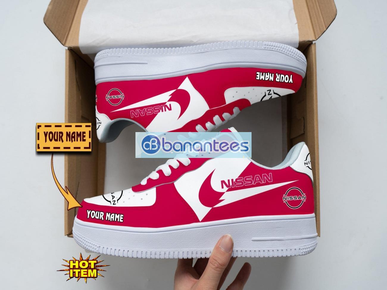 nissan air force shoes custom name gift for fans af1 sneakers image Nissan Air Force Shoes Custom Name Gift For Fans AF1 Sneakers Product Photo 1