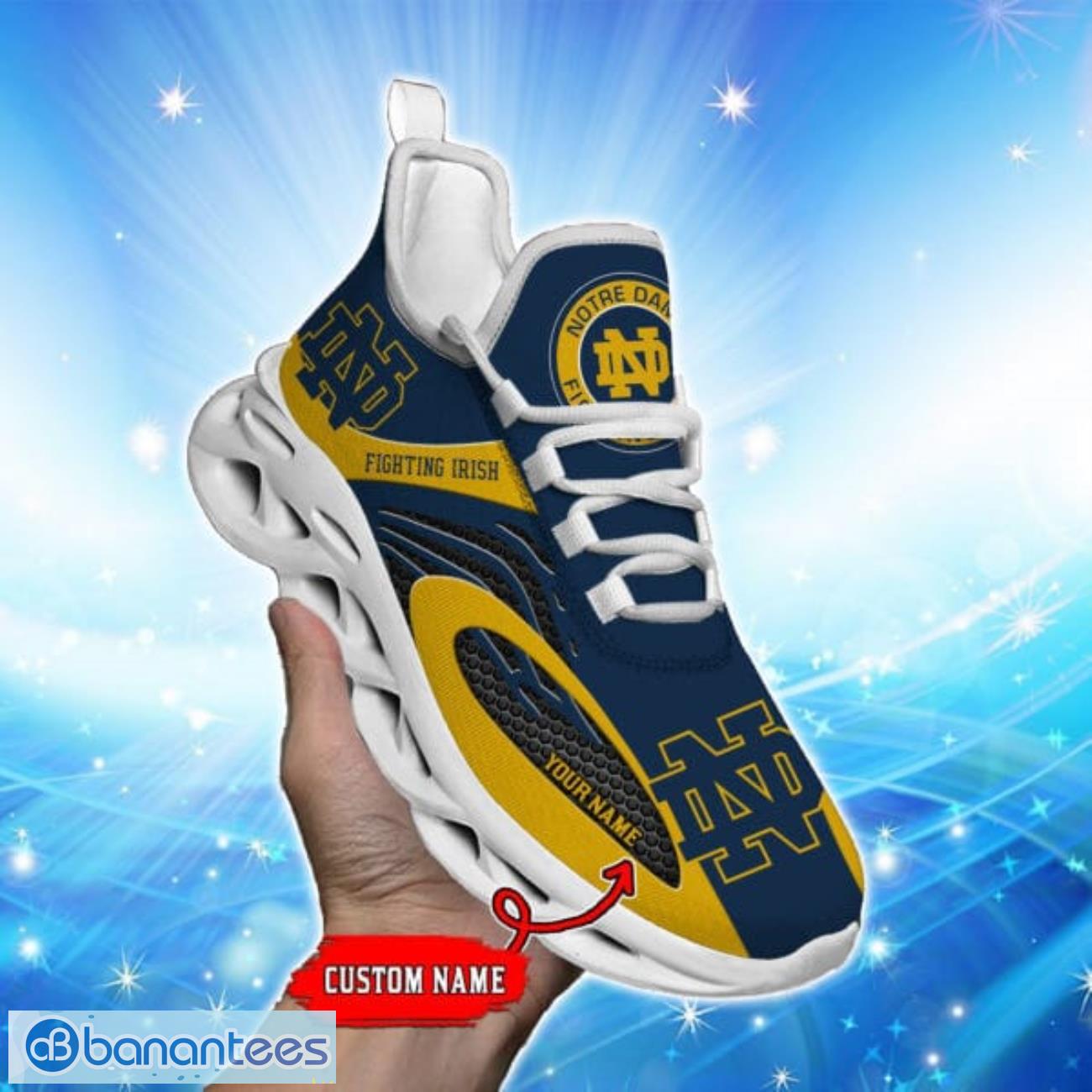 notre dame fighting irish max soul shoes trending design for men women running sneakers gift image Notre Dame Fighting Irish Max Soul Shoes Trending Design For Men Women Running Sneakers Gift Product Photo 1