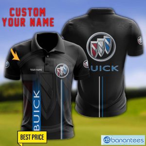 Buick 3D Polo Shirt Personalized Name For Fans Black Polo Shirt Product Photo 1