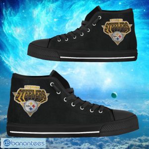 Pittsburgh Steelers Custom Simple Logo High Top Shoes Product Photo 1