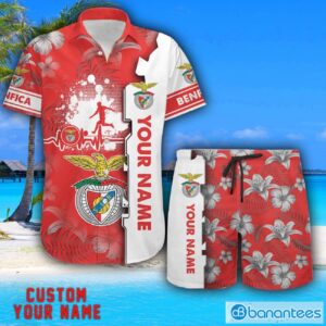Benfica Tropical Combo Hawaiian Shirt And Shorts Personalized Name For Fans Product Photo 1