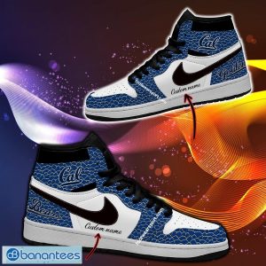 Personalized NCAA California Golden Bears Air Jordan 1 Hightop Shoes Glass For Fans Gift - Personalized NCAA California Golden Bears Air Jordan 1 Sneakers Glass Hightop Shoes Photo 1
