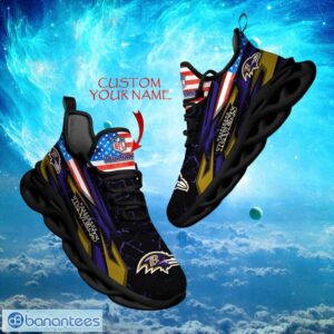 NFL Baltimore Ravens Design For Fans Loves Custom Your Name Max Soul Shoes Product Photo 1