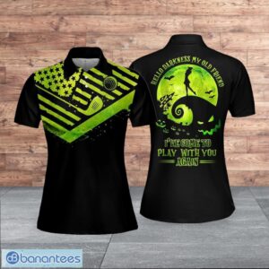Darkness My Old Friend Come To Play With You Dark Style For Women Polo Shirt Product Photo 1