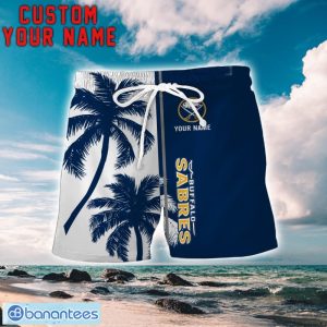 Buffalo Sabres Coconut Pattern Hawaiian Shirt And Shorts Personalized Name Unique Gift For Summer Product Photo 2