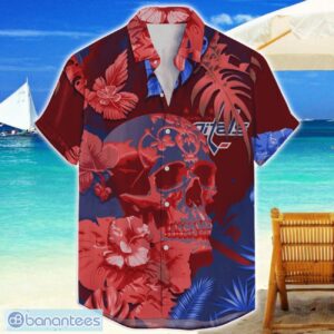 Washington Capitals Skull Flower Hawaiian Shirt NHL Halloween Gift For Sports Fans Product Photo 1