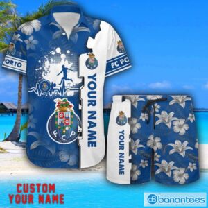 FC Porto Tropical Combo Hawaiian Shirt And Shorts Personalized Name For Fans Product Photo 1