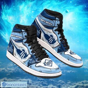 MLB Tampa Bay Rays Custom Classic Air Jordan Hightop Shoes Product Photo 1