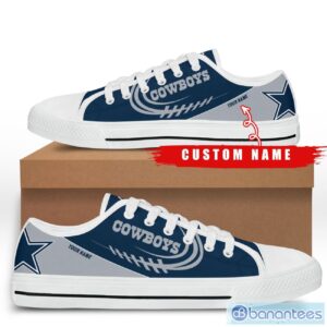 Custom Name Dallas Cowboys Low Top Shoes For Fans Sport Product Photo 4