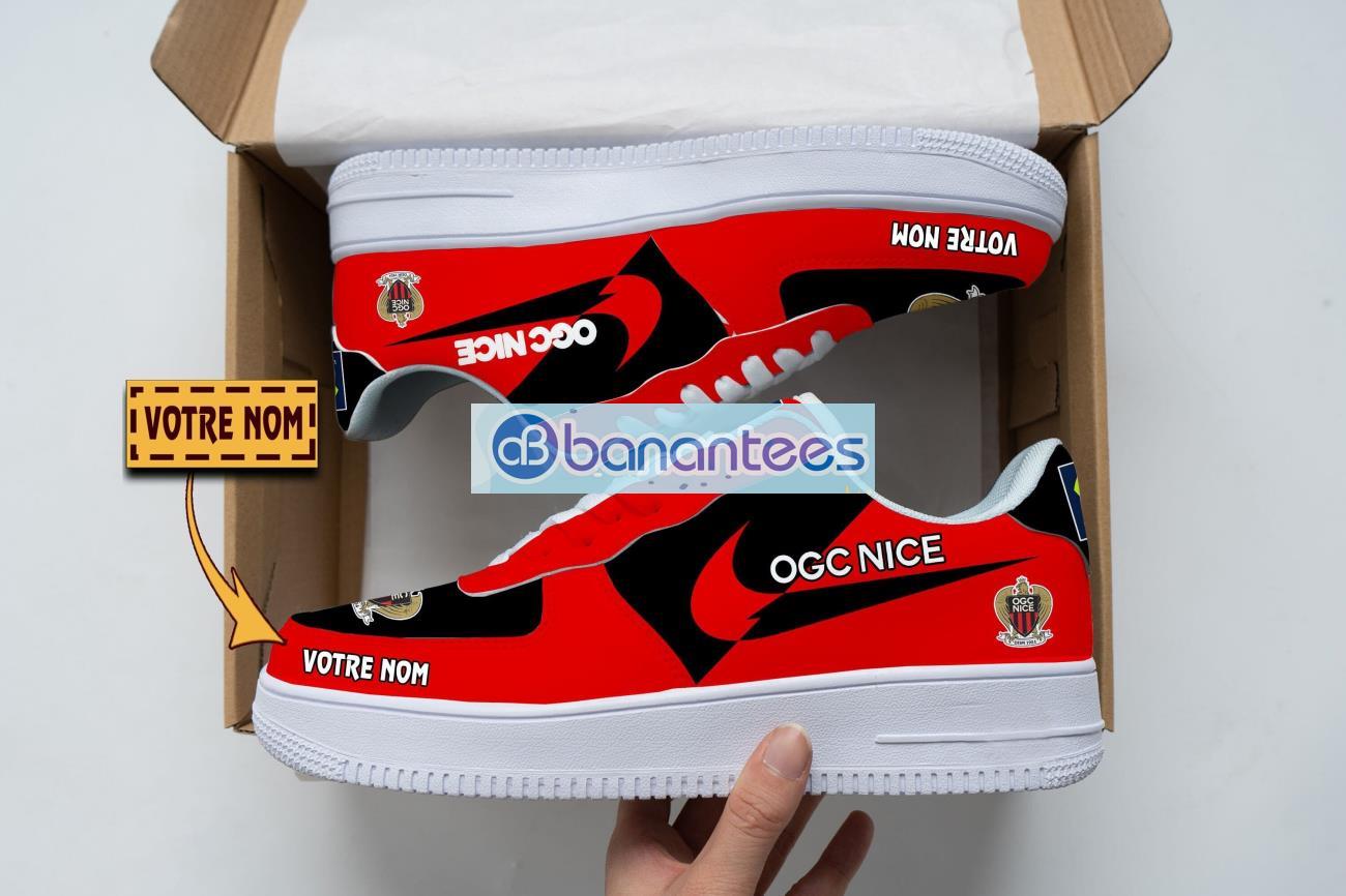 ogc nice air force shoes custom name gift for fans af1 sneakers image OGC Nice Air Force Shoes Custom Name Gift For Fans AF1 Sneakers Product Photo 1