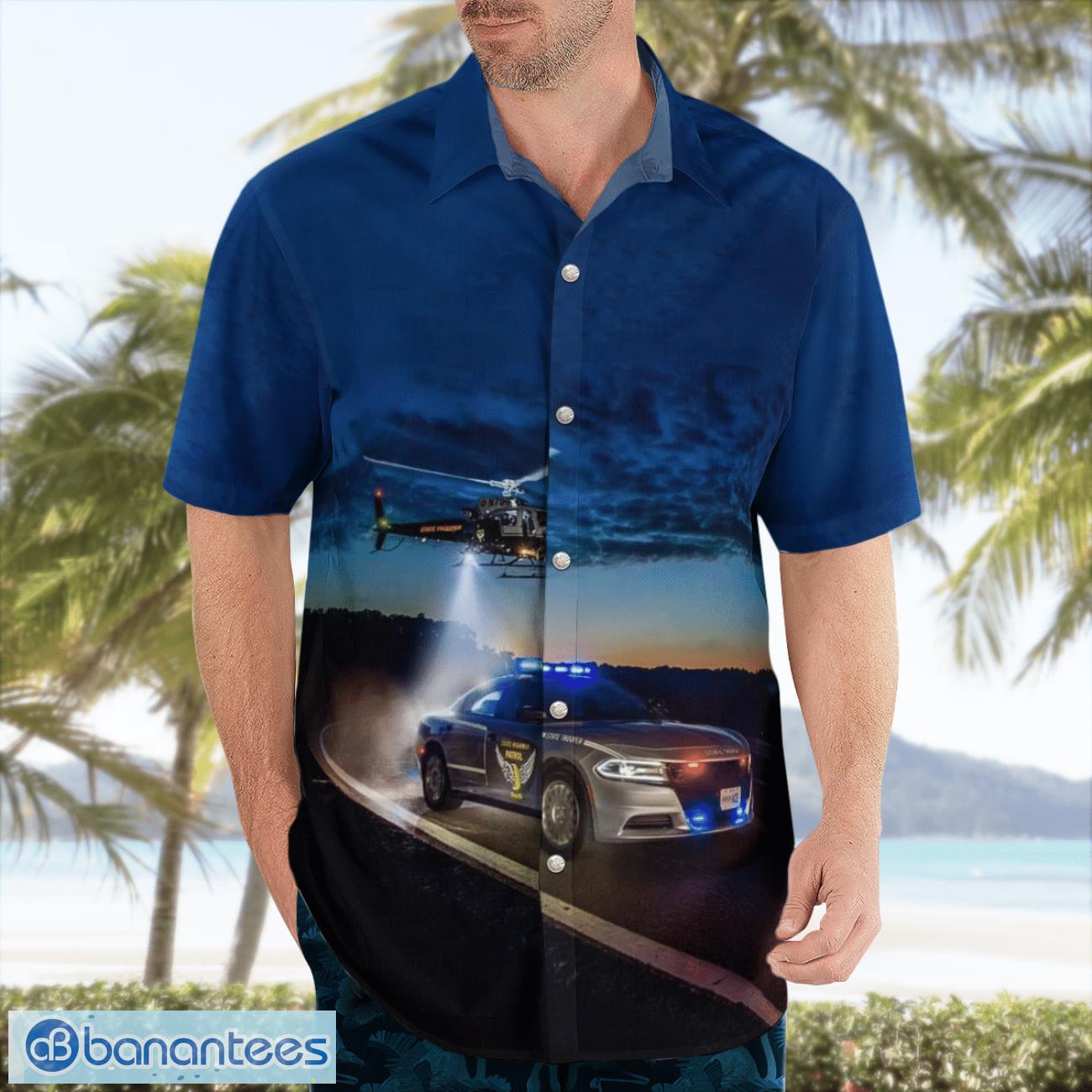 ohio state police hawaiian shirt 1 image Ohio State Police Hawaiian Shirt Product Photo 2