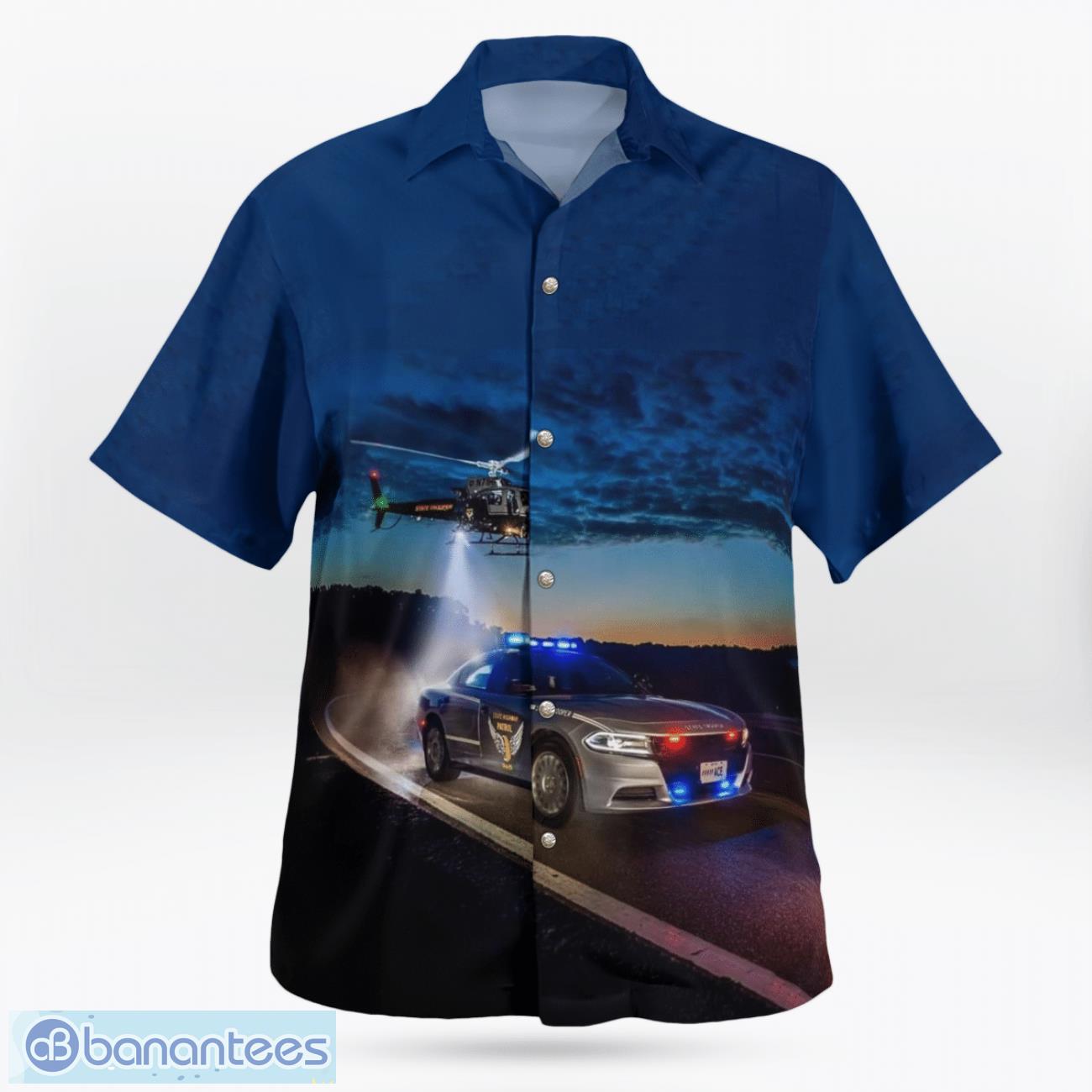 Ohio State Police Hawaiian Shirt Ohio State Police Hawaiian Shirt Product Photo 4
