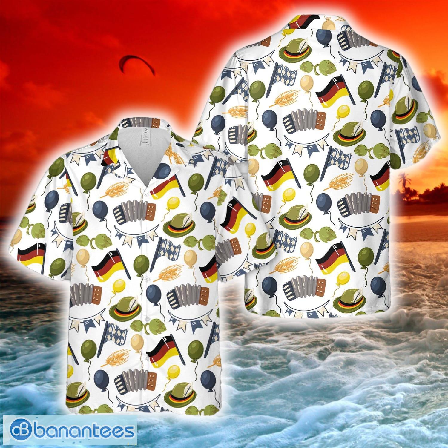 oktoberfest pattern bavaria hawaiian shirt for men women summer image Oktoberfest pattern Bavaria Hawaiian Shirt For Men Women Summer - Oktoberfest pattern Bavaria Hawaiian Shirt For Men Women Summer