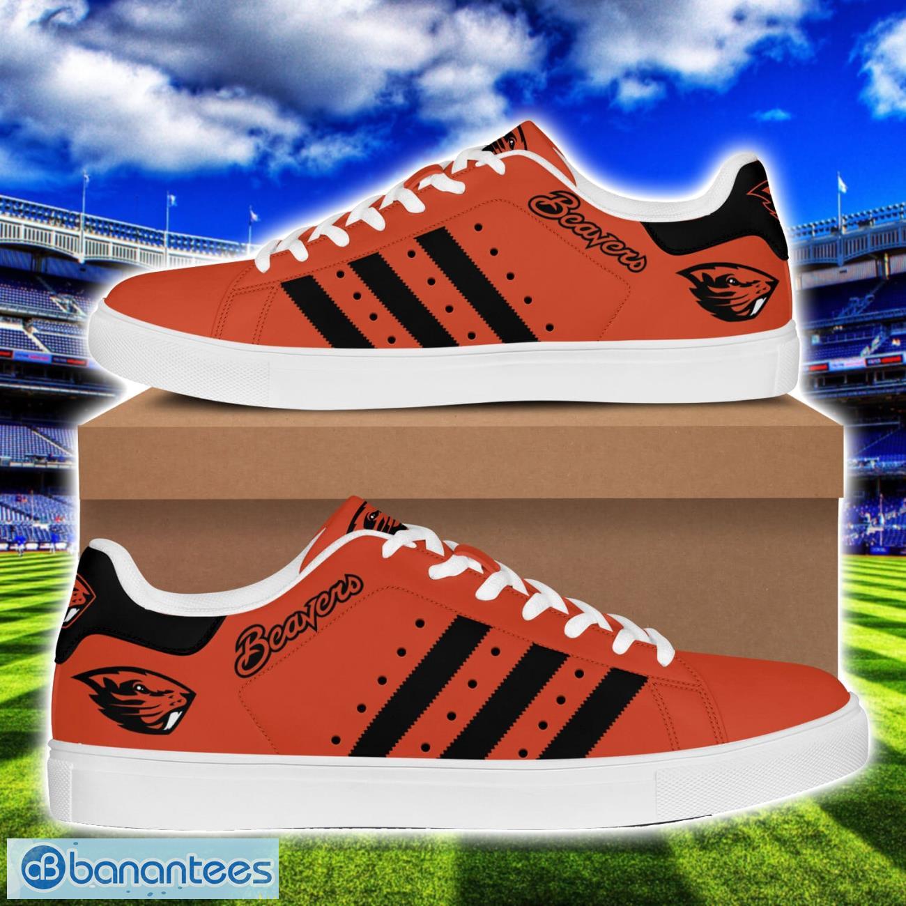 oregon state beavers football men women low top skate shoes new gift image Oregon State Beavers Football Men Women Low Top Skate Shoes New Gift Product Photo 1