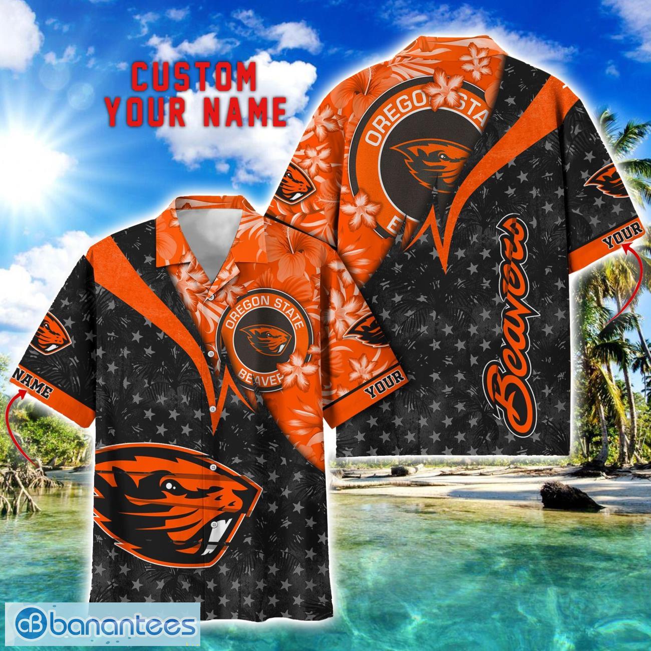 oregon state beavers hawaii shirt vintage coconut pattern tropical hawaiian football beach shirts custom name image Oregon State Beavers Hawaii Shirt Vintage coconut Pattern Tropical Hawaiian Football Beach Shirts Custom Name Product Photo 1