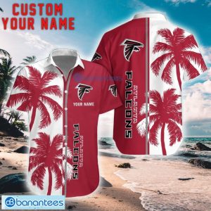 Atlanta Falcons Coconut Pattern Hawaiian Shirt And Shorts Personalized Name Unique Gift For Summer Product Photo 1