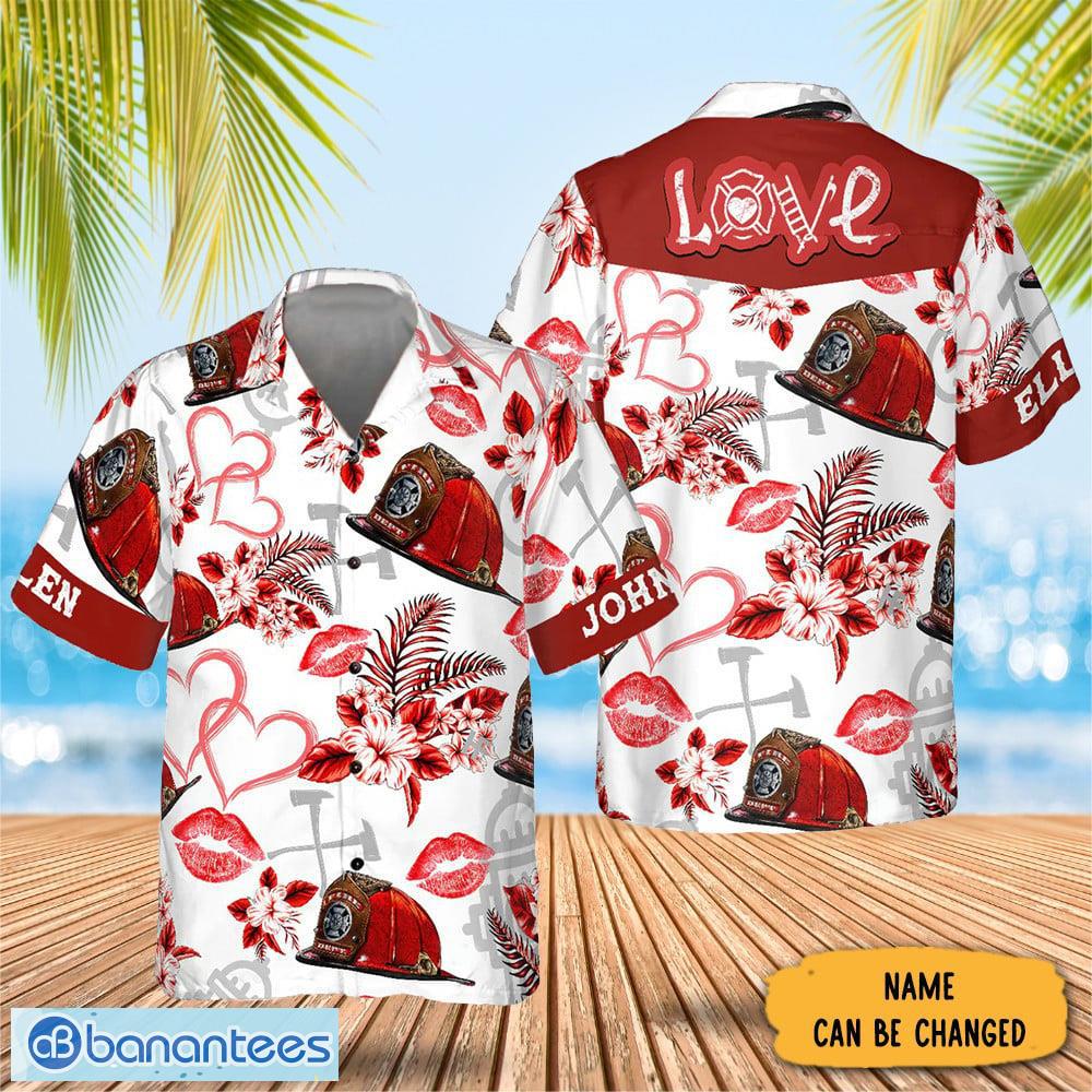 personalized firefighter helmet love hawaiian shirt firefighter button up beach shirts gifts for him image Personalized Firefighter Helmet Love Hawaiian Shirt Firefighter Button Up Beach Shirts Gifts For Him - Personalized Firefighter Helmet Love Hawaiian Shirt Firefighter Button Up Beach Shirts Gifts For Him