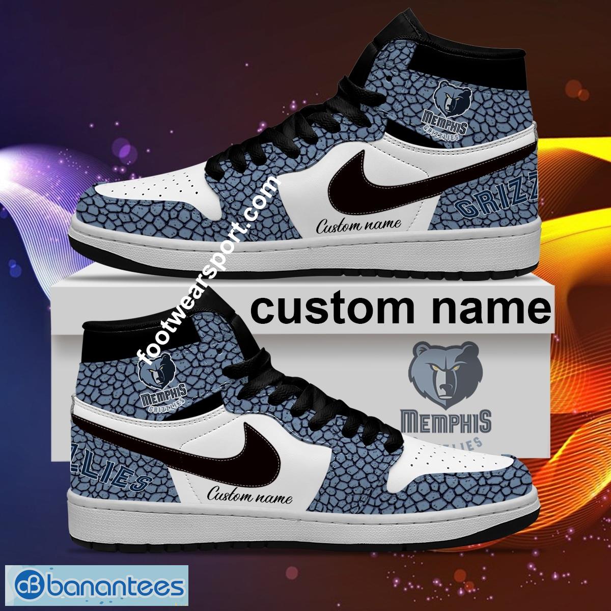 personalized nba memphis grizzlies air jordan 1 hightop shoes glass for men women 1 image Personalized NBA Memphis Grizzlies Air Jordan 1 Hightop Shoes Glass For Men Women - Personalized NBA Memphis Grizzlies Air Jordan 1 Sneakers Glass Hightop Shoes Photo 2