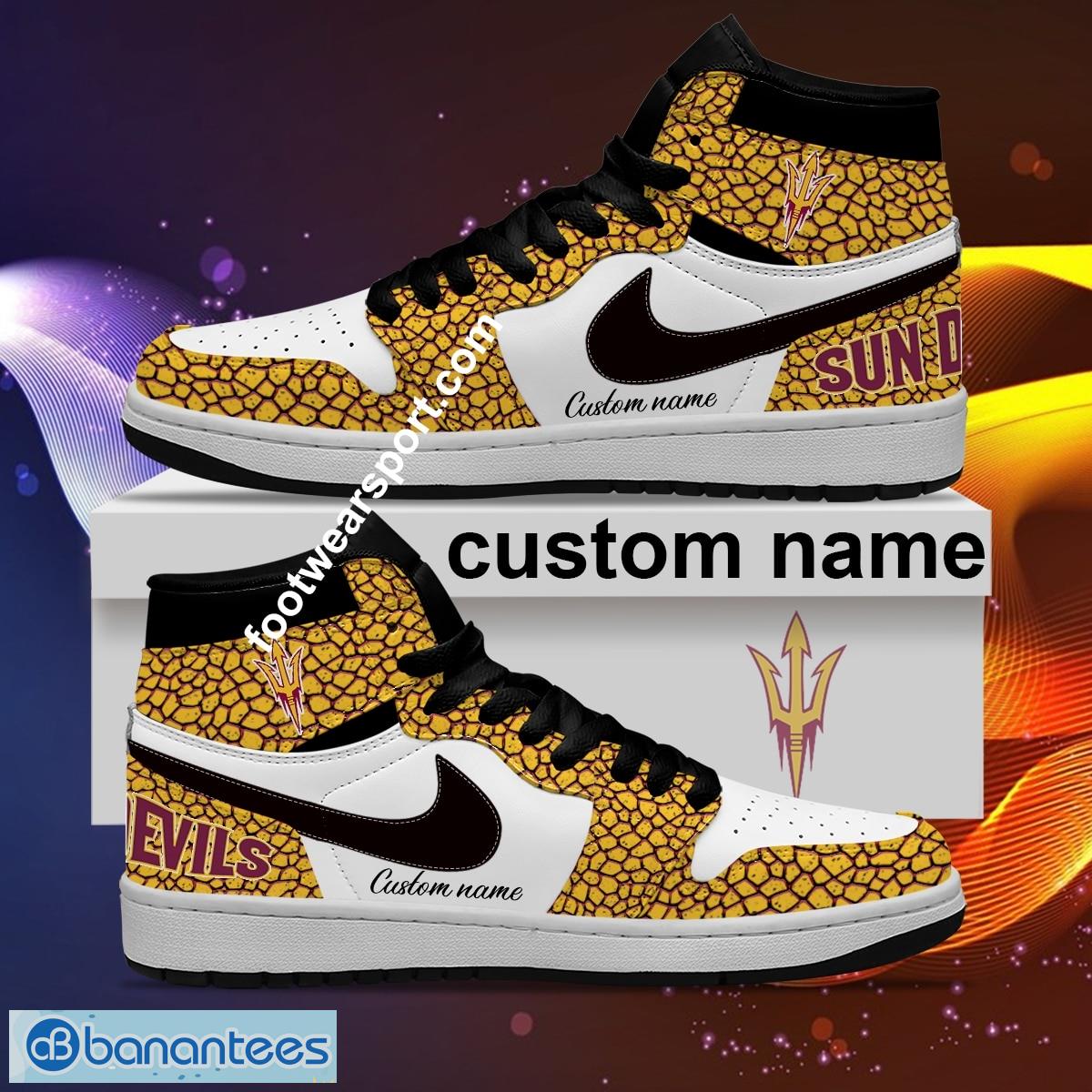 personalized ncaa arizona state sun devils air jordan 1 hightop shoes glass for big fans 1 image Personalized NCAA Arizona State Sun Devils Air Jordan 1 Hightop Shoes Glass For Big Fans - Personalized NCAA Arizona State Sun Devils Air Jordan 1 Sneakers Glass Hightop Shoes Photo 2