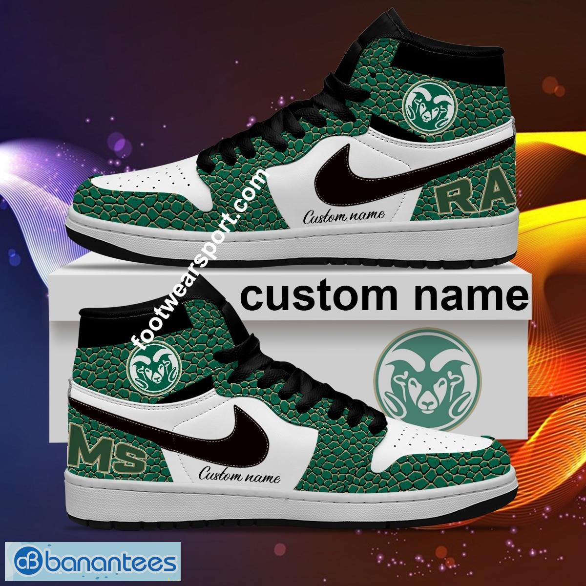 personalized ncaa colorado state rams air jordan 1 hightop shoes glass gift for men women fans 1 image Personalized NCAA Colorado State Rams Air Jordan 1 Hightop Shoes Glass Gift For Men Women Fans - Personalized NCAA Colorado State Rams Air Jordan 1 Sneakers Glass Hightop Shoes Photo 2