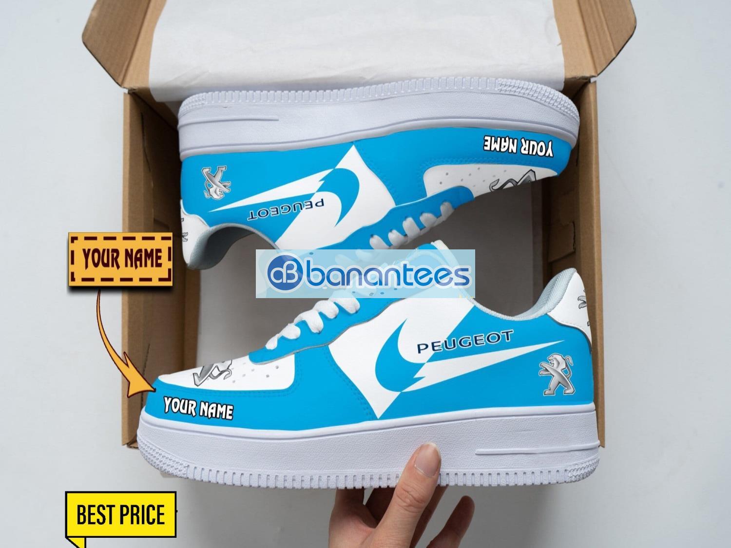 peugeot air force shoes custom name gift for fans af1 sneakers image Peugeot Air Force Shoes Custom Name Gift For Fans AF1 Sneakers Product Photo 1
