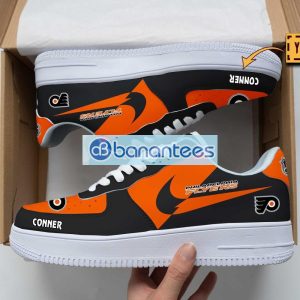 Philadelphia Flyers Air Force Shoes Custom Name Gift For Fans AF1 Sneakers Product Photo 1