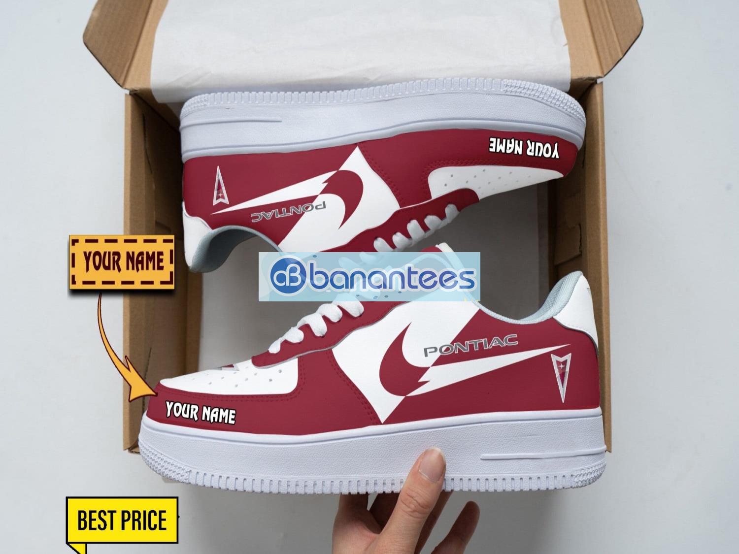 pontiac air force shoes custom name gift for fans af1 sneakers image Pontiac Air Force Shoes Custom Name Gift For Fans AF1 Sneakers Product Photo 1