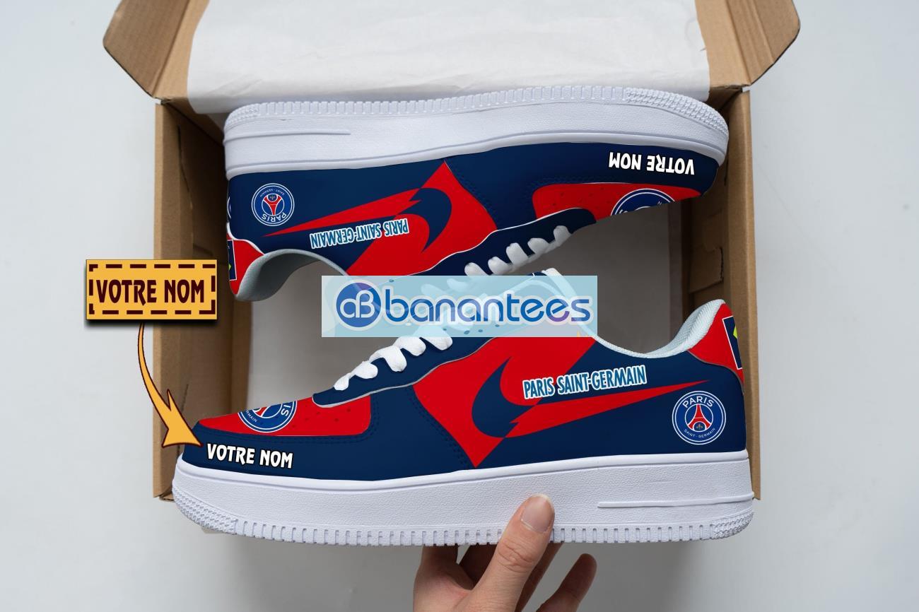 psg air force shoes custom name gift for fans af1 sneakers image PSG Air Force Shoes Custom Name Gift For Fans AF1 Sneakers Product Photo 1
