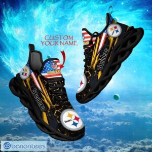 NFL Pittsburgh Steelers Design For Fans Loves Custom Your Name Max Soul Shoes Product Photo 1