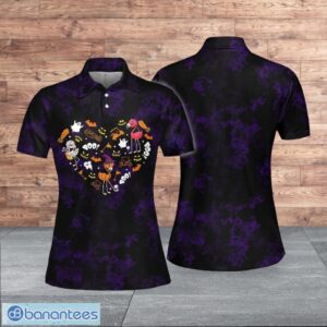 Flamingo Heart Halloween Custom Dark Style For Women Polo Shirt Product Photo 1