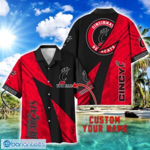 Cincinnati Bearcats AOP Hawaiian Shirt Beach Summer Shirt Personalized Name For fans Product Photo 1