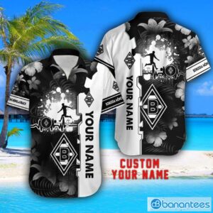 Borussia Mönchengladbach Tropical Combo Hawaiian Shirt And Shorts Personalized Name For Fans Product Photo 2
