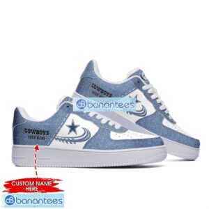 Dallas Cowboys Custom Name Air Force Shoes AF1 Shoes New Trending Sneakers Shoes Sport Lover Gift Product Photo 2