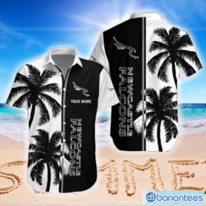 Newcastle Falcons 3D Hawaiian Shirt And Shorts For Men And Women Beach Gift Cconut Pattern Custom Name Product Photo 1