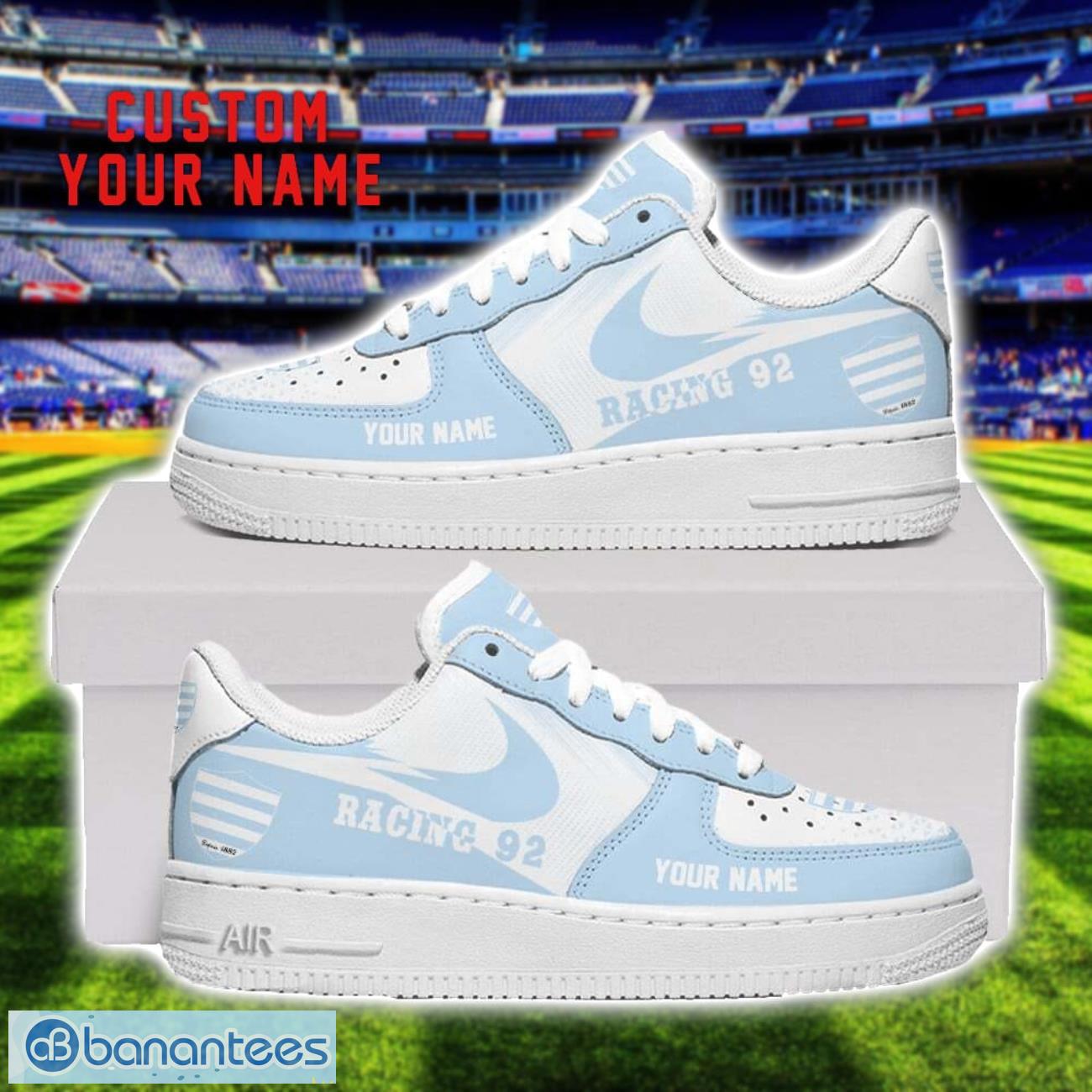 racing 92 air force shoes sneakers for men women gift custom name image Racing 92 Air Force Shoes Sneakers For Men Women Gift Custom Name Product Photo 1