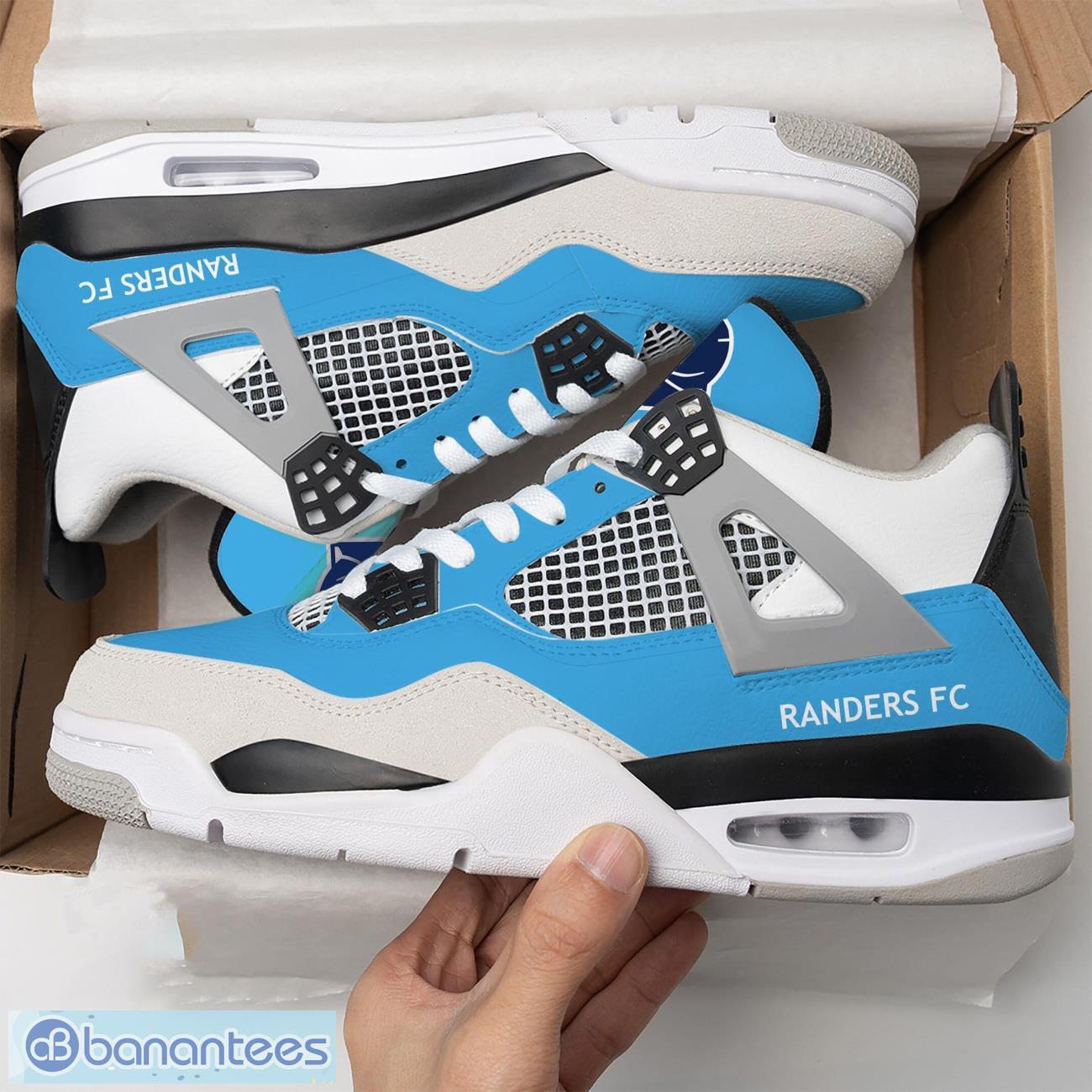 randers fc air jordan 4 shoes men and women sneakers gift image Randers FC Air Jordan 4 Shoes Men And Women Sneakers Gift Product Photo 1