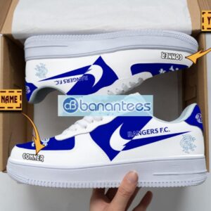 Rangers F.C. Air Force Shoes Custom Name Gift For Fans AF1 Sneakers Product Photo 1
