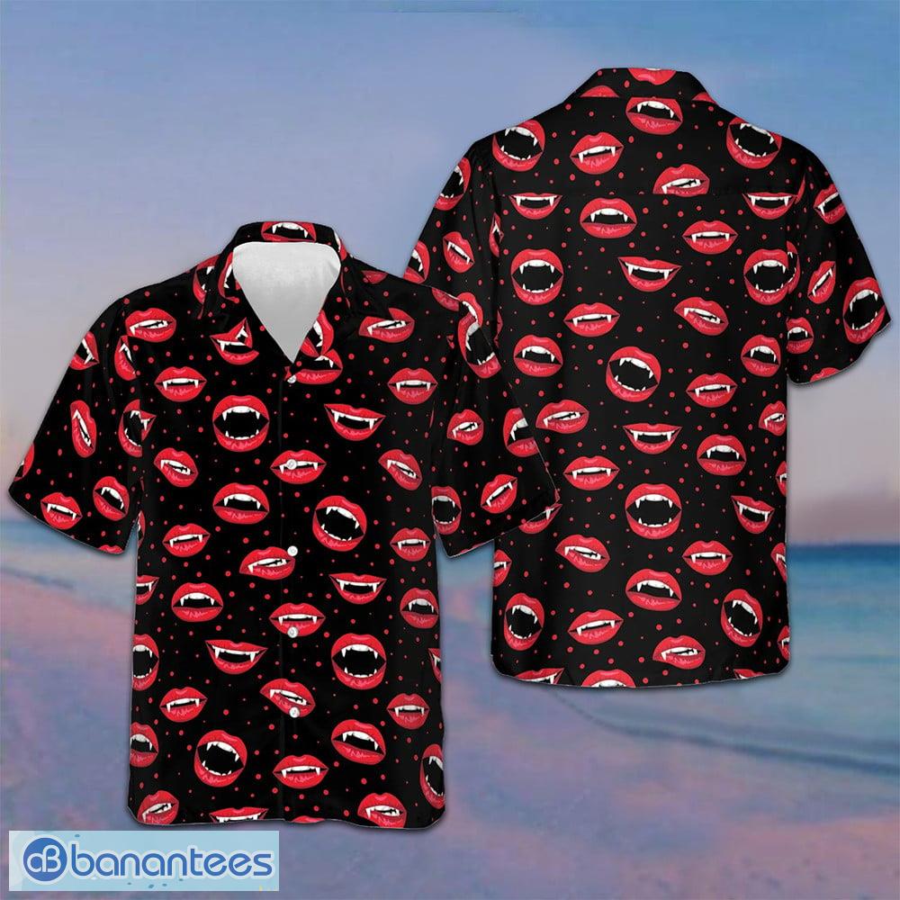 red vampire lips hawaiian shirt beach short sleeve button up shirt gift ideas for son image Red Vampire Lips Hawaiian Shirt Beach Short Sleeve Button Up Shirt Gift Ideas For Son - Red Vampire Lips Hawaiian Shirt Beach Short Sleeve Button Up Shirt Gift Ideas For Son