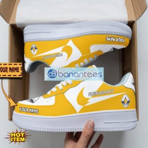Renault Air Force Shoes Custom Name Gift For Fans AF1 Sneakers Product Photo 1