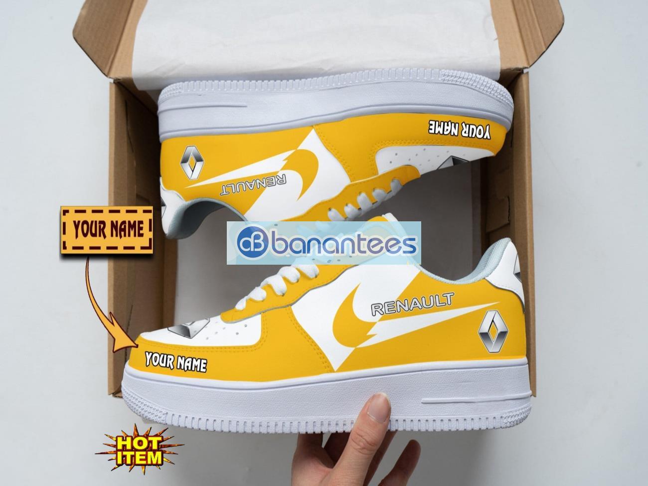 renault air force shoes custom name gift for fans af1 sneakers image Renault Air Force Shoes Custom Name Gift For Fans AF1 Sneakers Product Photo 1